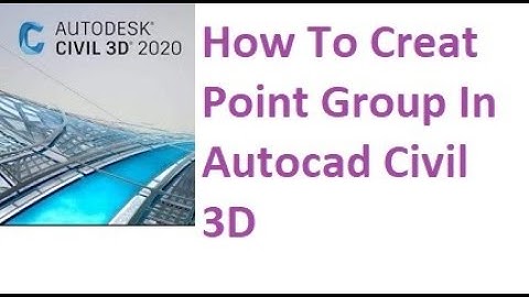 How To Creat Point Group In Autocad Civil 3D Urdu/Hindi