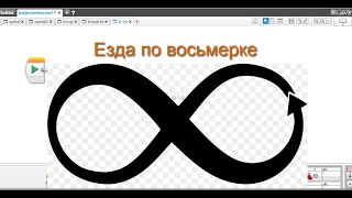 картинка: Езда по восьмерке. Программирование Lego EV3