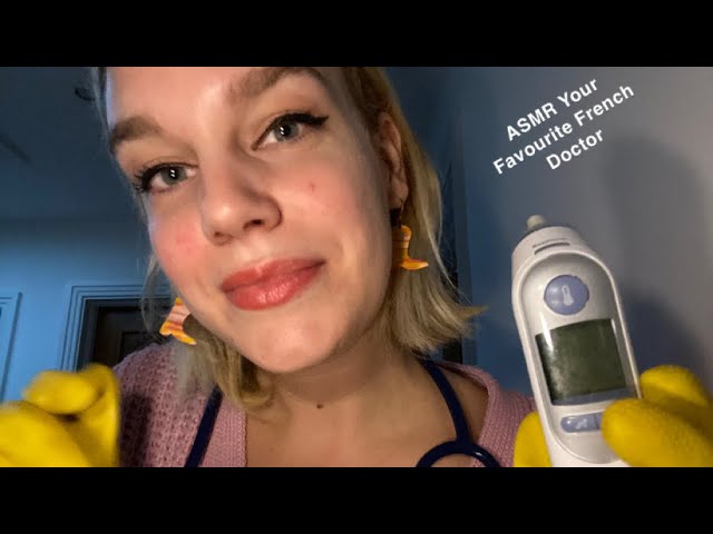 [ASMR] Your favourite French doctor + Feeding you  *But I’m using yellow rubber gloves*
