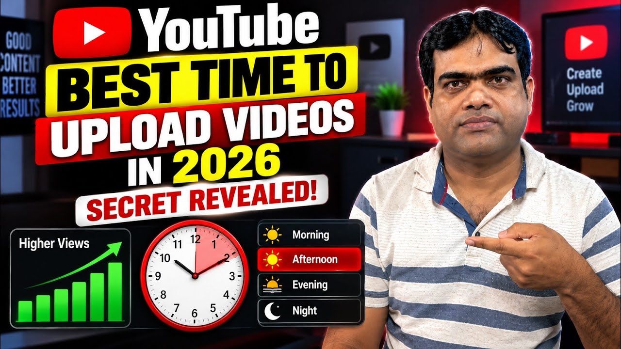 Best Time to Upload YouTube Videos in 2026 — Secret Revealed!