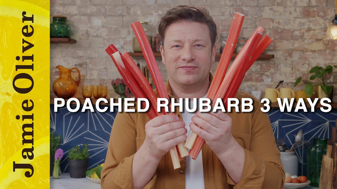 Poached rhubarb 3 ways | Jamie Oliver