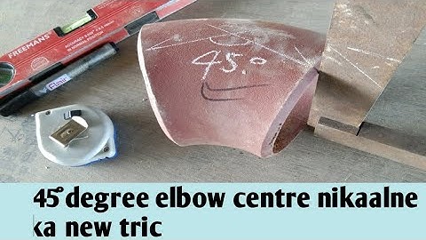 45°degree ka elbow centre nikalne ka new trick Bina formula ka #pipefitterjunction 