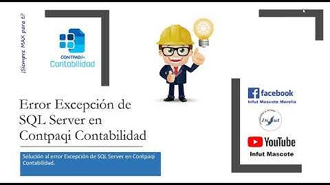 Error Excepción de SQL Server en Contpaqi Contabilidad