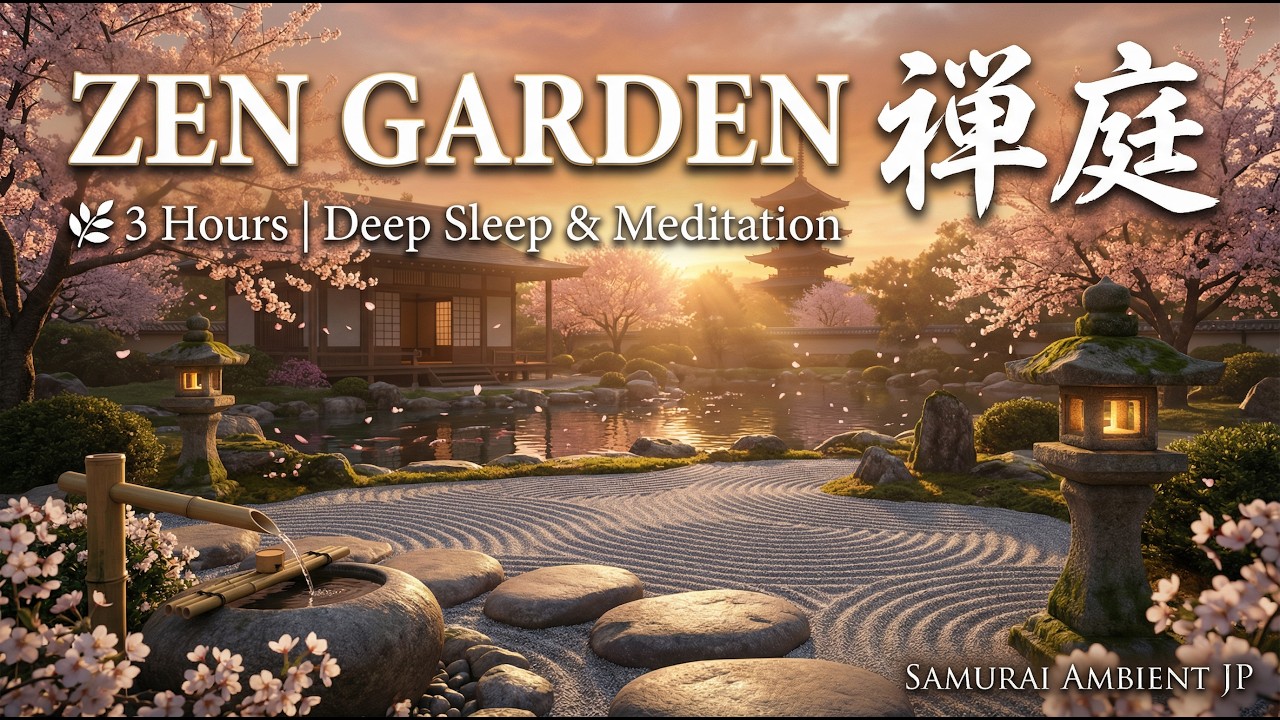 ZEN GARDEN 禅庭 🌿 | Japanese Zen Music for Deep Sleep & Stress Relief | 3 ...