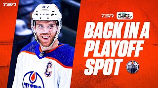 The Edmonton Oilers are back in a playoff spot