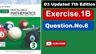 Exercise 1B Question number 6-7|D3| Updated 7th edition Topic Direct and inverse proportion