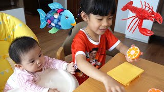 Chị Đưa Em Đi Săn Và Học Các Con Vật Rau Củ Quả 💎 AnAn ToysReview TV 💎