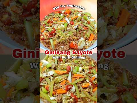 Ginisang sayote with