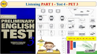 PET 3 Listening Part 1 Test 4 (Transcript + Key)