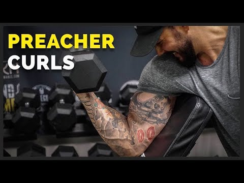 Video: alternate dumbbell hammer preacher curl
