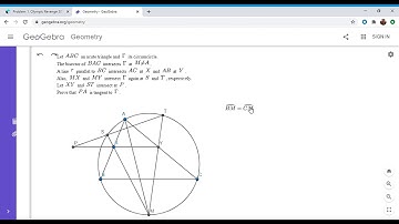 Olympiad Geometry Problem #60: Angle Bisector, Parallel, Tangent
