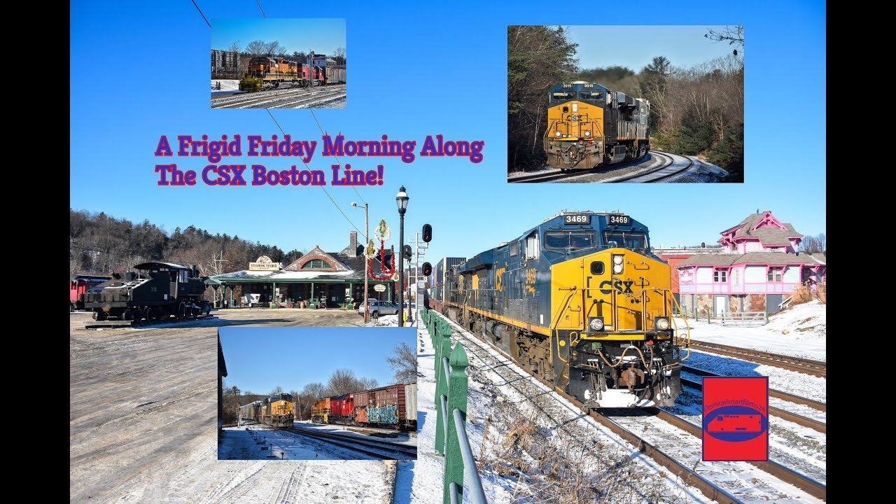 A Frigid Friday Morning Along The CSX Boston Line!