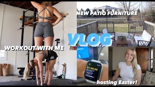 Vlog | Hosting Easter + Workout With Me + Updates | Hannah Garske