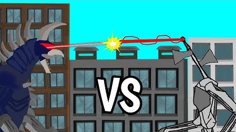 Gigan vs Mecha-Siren head | AUTO RPG Anything