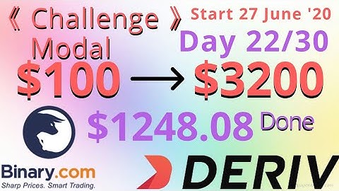 $100 to $3200 Challenge | $1248.08 Done | start 27 june 