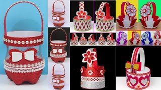 5 Cara Mudah Membuat Keranjang Natal dari Botol Plastik di Rumah | Ide Kerajinan Botol Plastik | ...