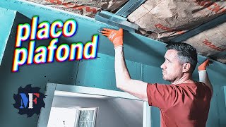 Tip to put a plasterboard on the ceiling without equipment and difficulty