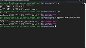 How to restore GCE (VM) instance with previous Snapshot without stopping the instance