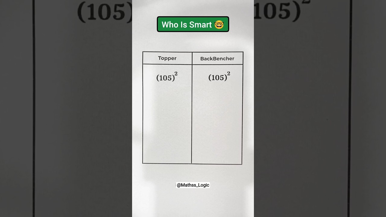 Three Digit Square #maths #shorts #trendingshorts