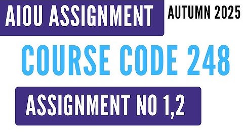 AIOU Code 248 Mathematics (ریاضی) Solved Assignment No.1 & 2 | Autumn 2025 | HSSC | FA