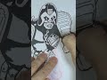 Inking Dredd - lost footage timelapse! #art #drawing #sketch #comicbooks #fun