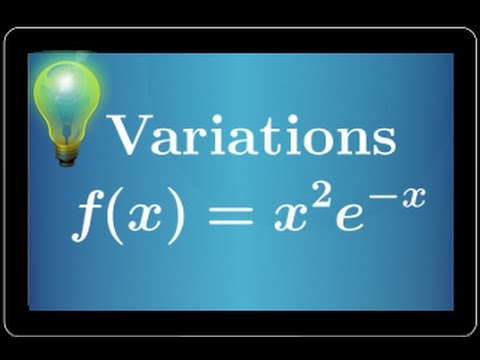 tableau de variations avec une fonction exponentielle - exercice facile - dérivée - Terminale S ...