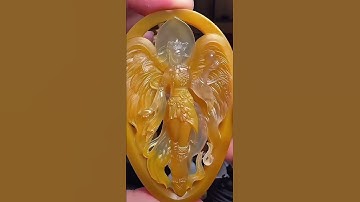 Tuyệt kỹ khắc mặt dây chuyền nữ thần bằng ngọc bích tinh xảo