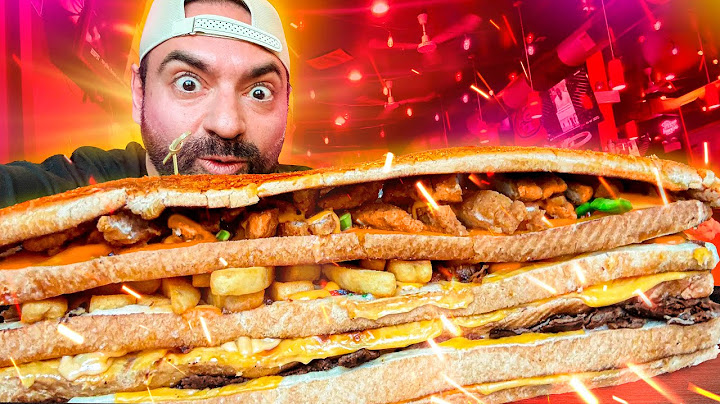 GIANT SIX-LAYER SANDWICH + FRENCH FRIES!!