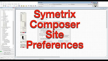 Symetrix Composer Site Preferences
