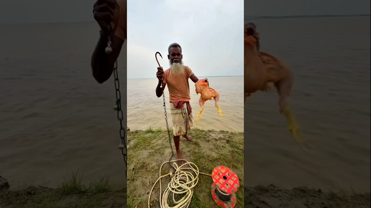 How To Catch Fish With Chicken 🤯😲 