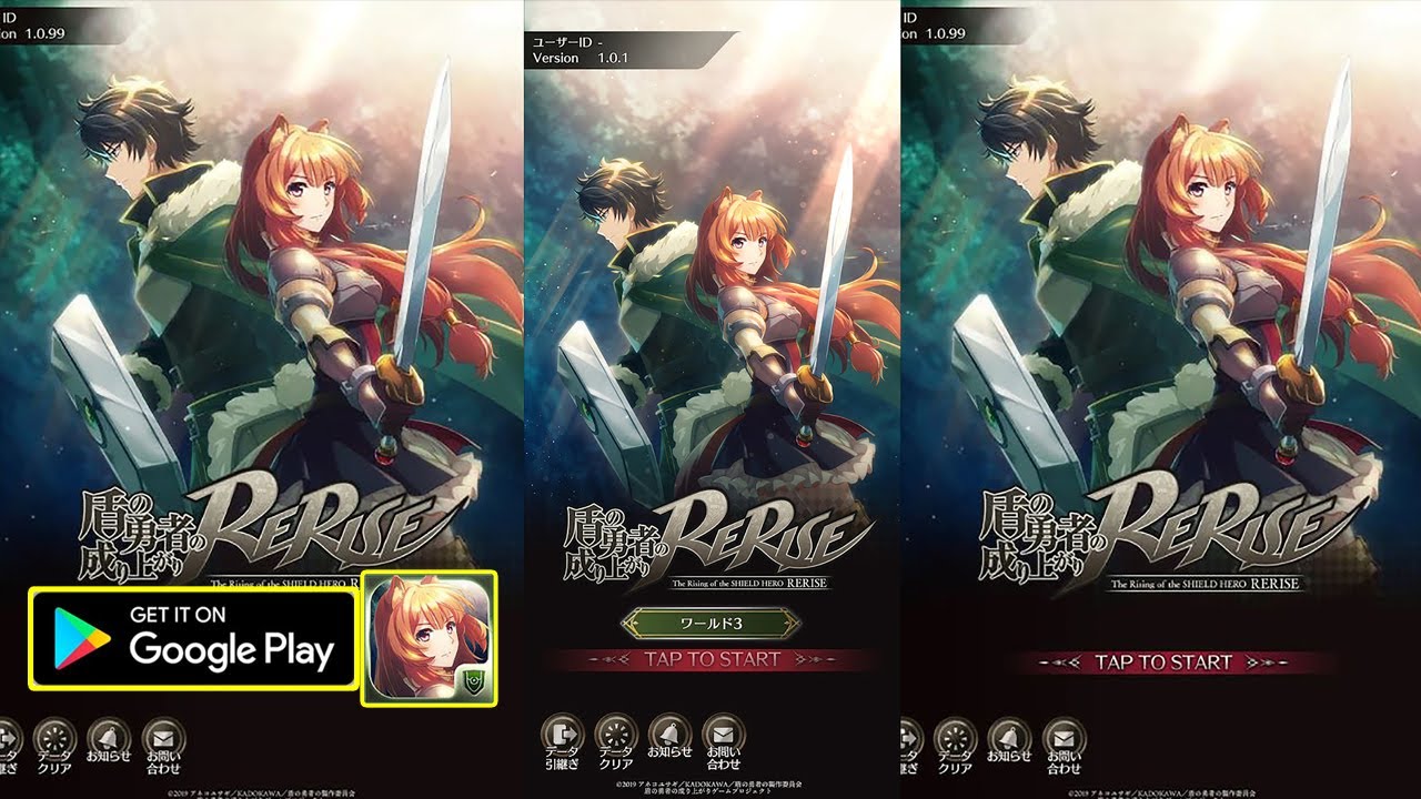 The Rising of the SHIELD HERO: RERISE(JP) Gameplay/APK/First Look/New  Mobile Game 