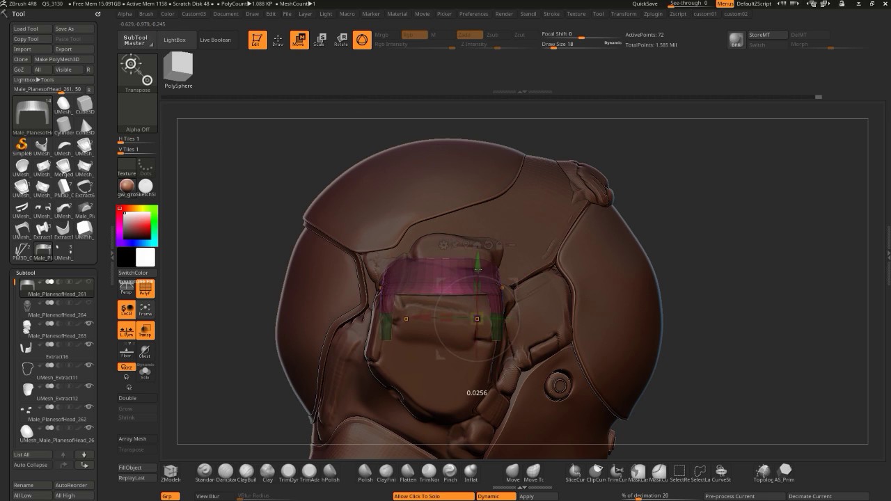 how to render in zbrush 4r8