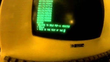 PDP-11/23 monitor test