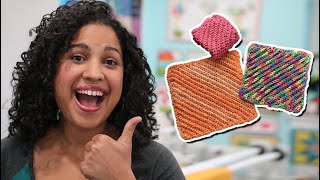 Crochet Dishcloth Washcloth Tutorial with Crafty Gemini