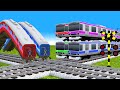 【踏切アニメ】あぶない電車 。踏切に立ってはいけません TRAIN Fun🚦 踏切 Fumikiri 3D Railroad Crossing Animation