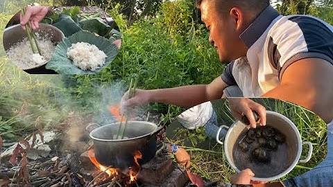 Thử thách 7 days sinh tồn ở khu nhà bỏ hoang | P2 câu cá & bắt ốc món ăn dân dã #aevlogs