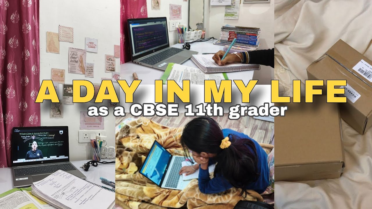 A DAY IN MY LIFE🌷 as a CBSE 11th grader and content creator🪄