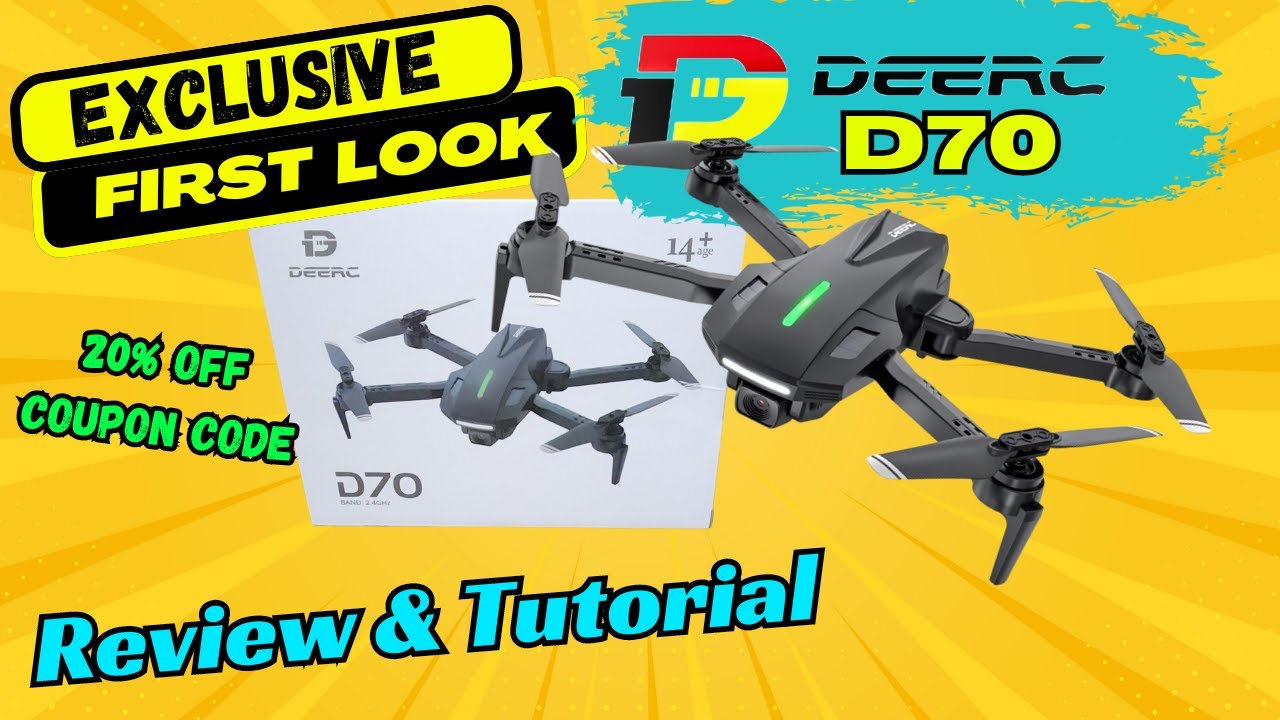 DEERC D10 Foldable Drone 1080p FPV Camera Altitude Hold Headless