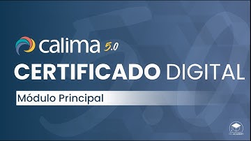 Certificado Digital - Calima 5.0 - Módulo Principal