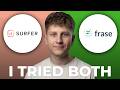 SurferSEO vs Frase for Content Optimization - Which is Better?