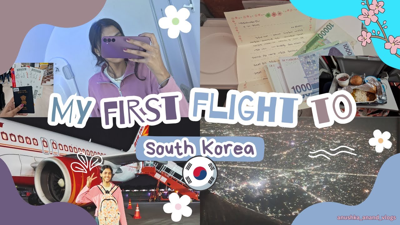 India to South Korea with First Flight Experience #korea #india