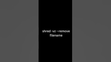 Securely Delete Files in Linux