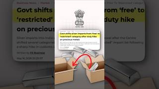 Govt Restricts Silver! MCX Prices Crashing? 📉🪙 #Silver