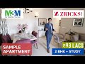 ₹ 93 Lacs 🛏️ 2 BHK + Study (1478 sq ft) ► M3M Sierra 👌🏼 Luxury Apartments in Gurgaon