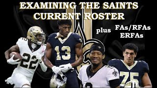 Examining the Saints Current Roster, UFAs, RFAs, and ERFAs