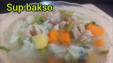 RESEP SUP BAKSO SAYUR SEDERHANA | TIPS & CARA MUDAH MEMBUAT SOP | ENAK BIKIN NAGIH GURIH SEGER