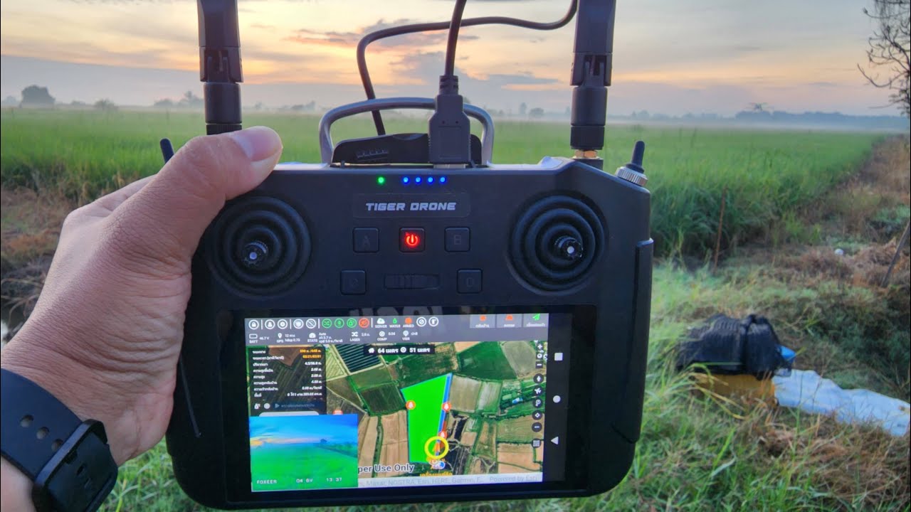 ติดตามชีวิตนักบินโดรนเกษตร 18 ไร่ (Tiger Drone.) | #EP6 #เเนะนำขั้นตอนการใช้งานไทเกอร์โดรน
