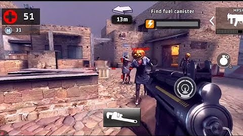 Playing Dead Trigger 2 Android Gameplay (Refill The Generator)