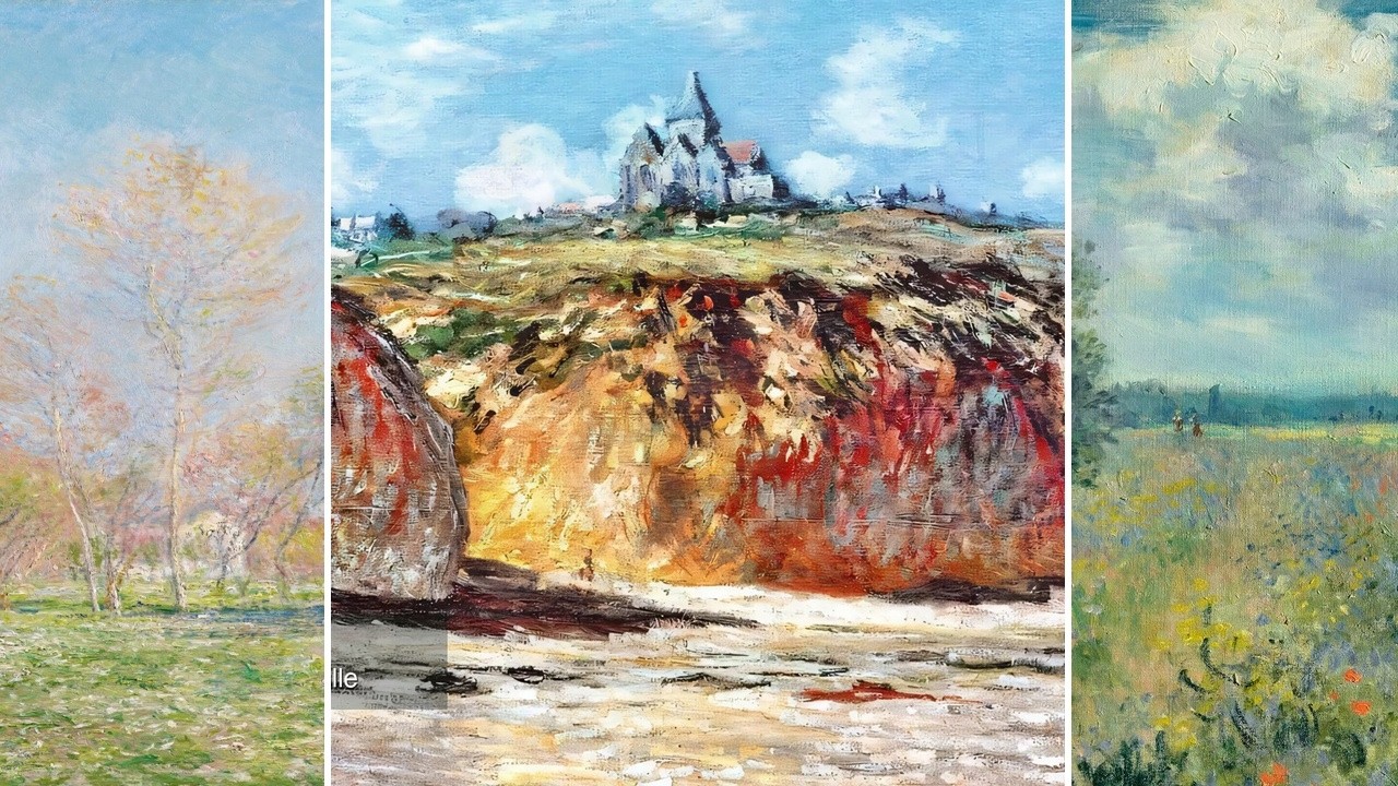 Claude Monet TV — Silent Art Gallery · July 9 Morning | The Church at Varengeville & others