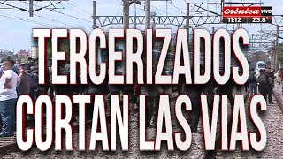 Tensión en el tren Ferrocarril Roca: tercerizados cortan las vías